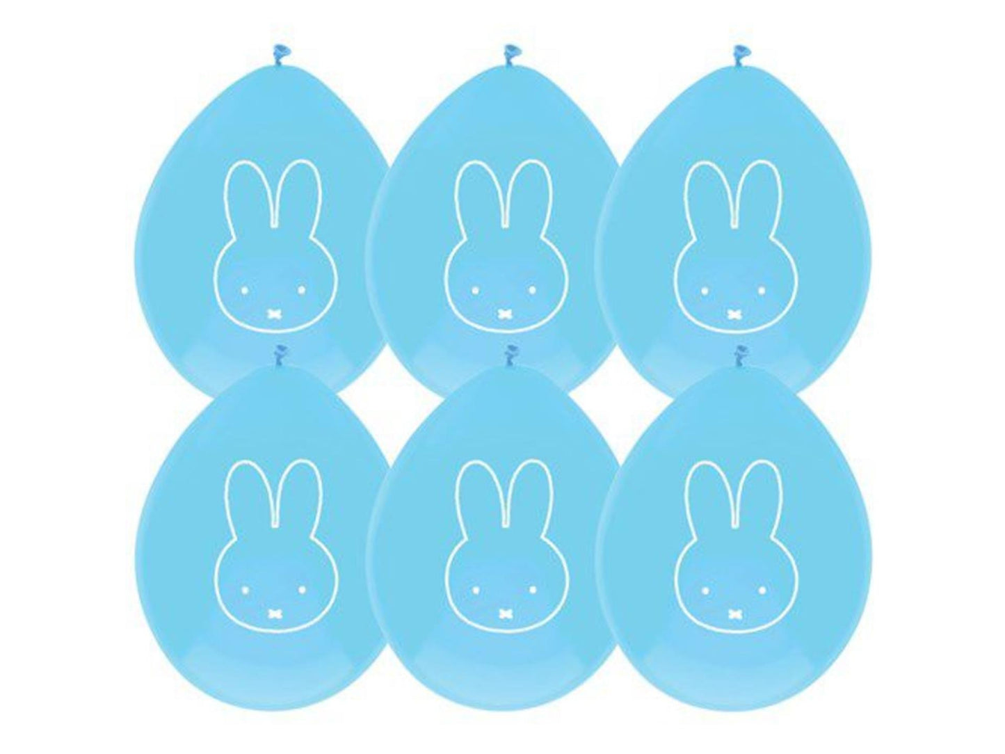 Globos Miffy Blue, 6st.