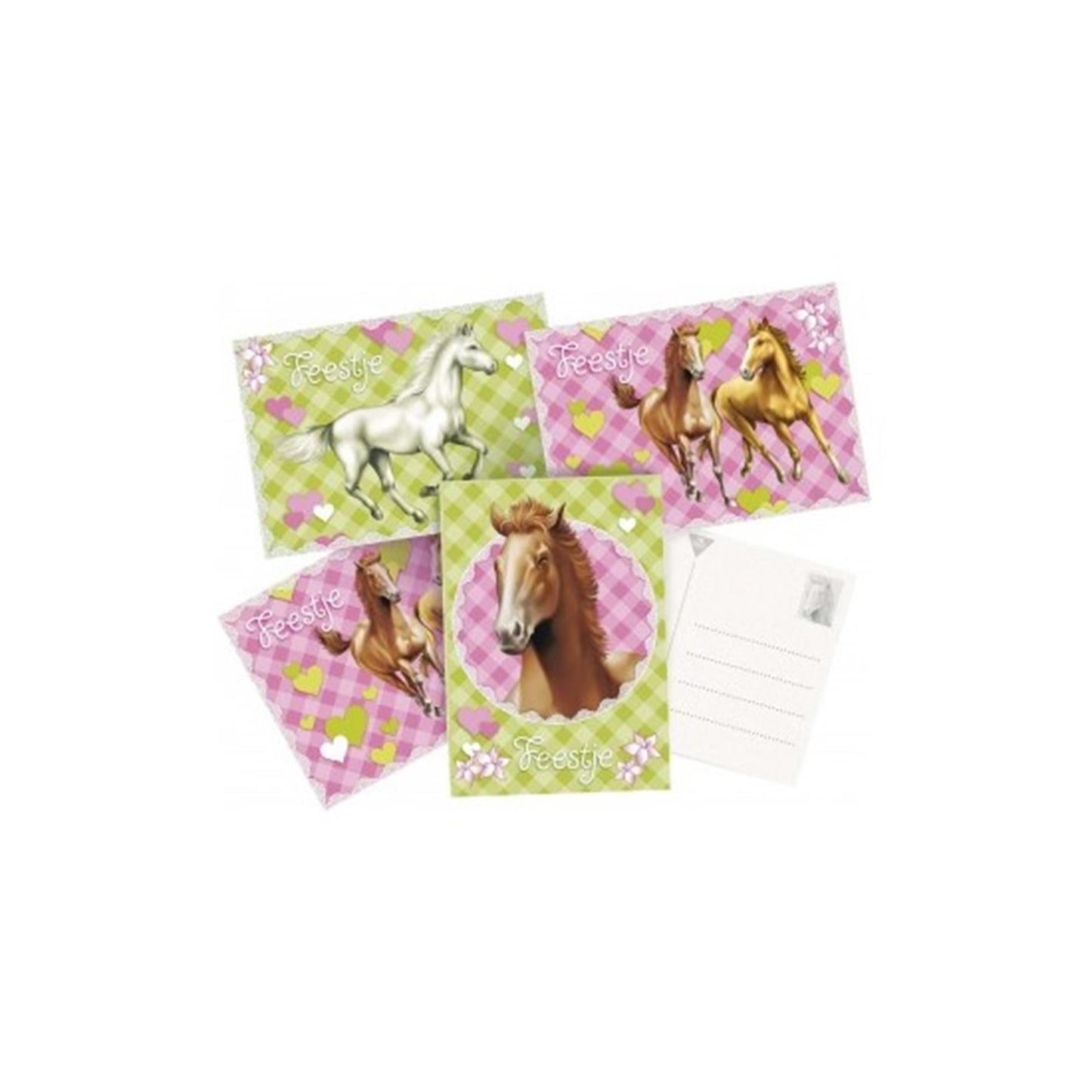 Biglietti d'invito Haza 6 pezzi cavalli 5 set
