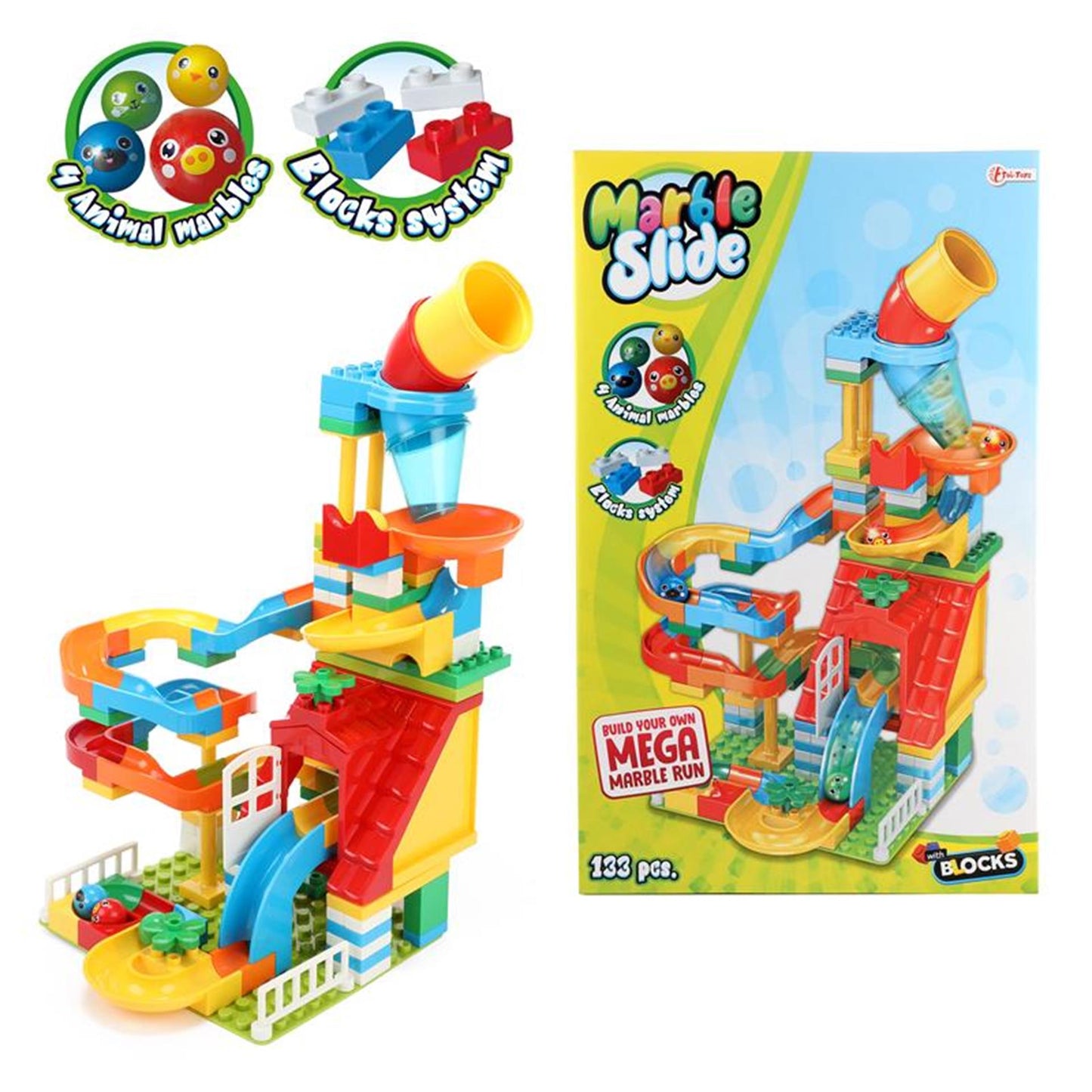 TOI-TOYS BLOQUELES BLORES BLOQUETOS KNIKKERBAAN 133 piezas