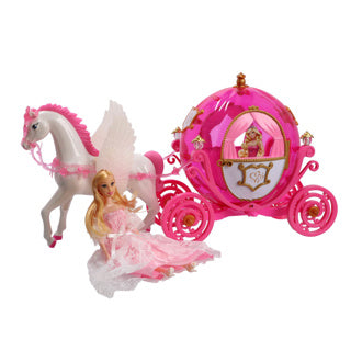Carrozza per cavalli principessa con luce