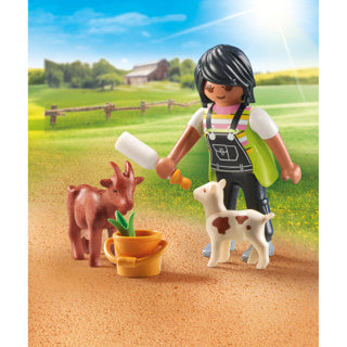 Playmobil 71759 donna con capre