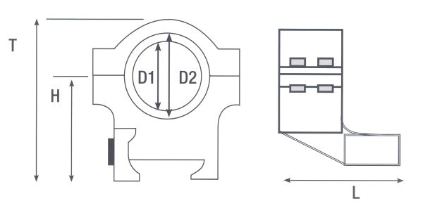 Konus montaggio set 25-30 mm dual-t