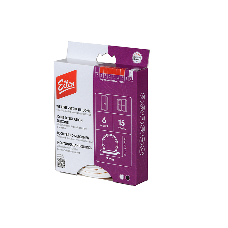 Ellen Draft Band Universal - White - 9x7mm - 6m