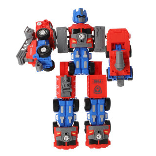 Robot transformable mega rojo azul