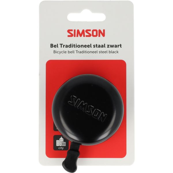 Simson campana tradizionale in acciaio nero