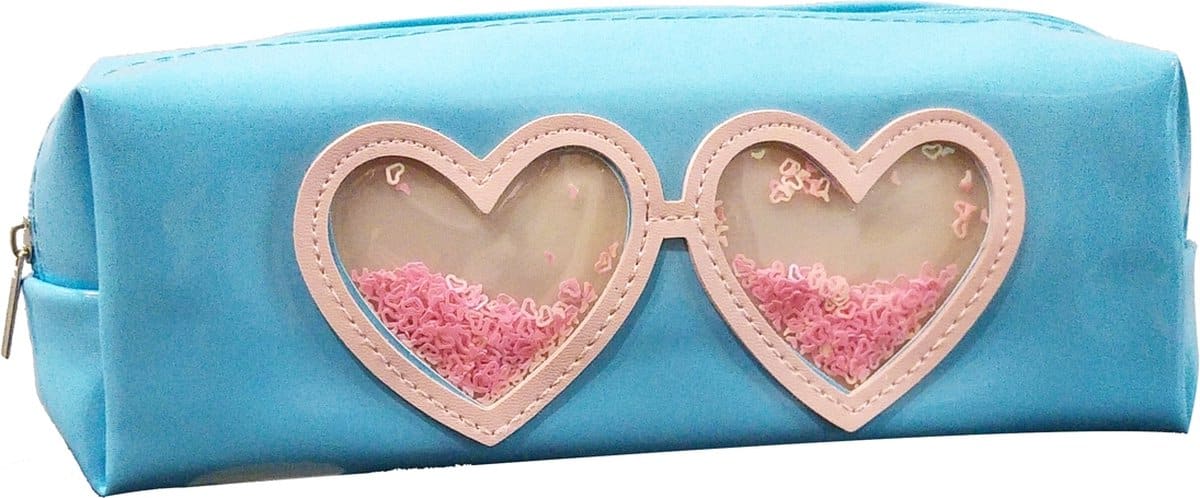 Jim jam estuche corazones estuche 1 compartimento con 1 cremallera