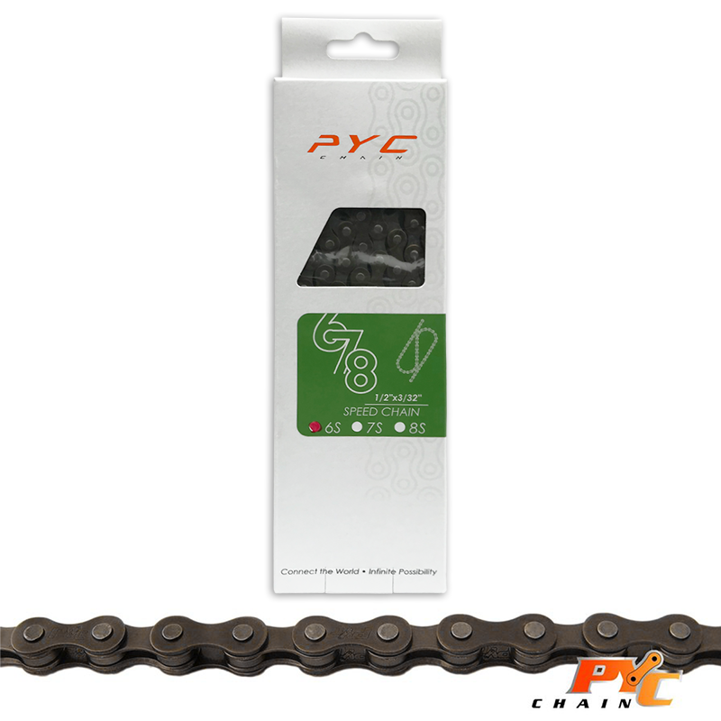 Cadena de bicicletas PYC 6V 116S 1 2x3 32 Shimano