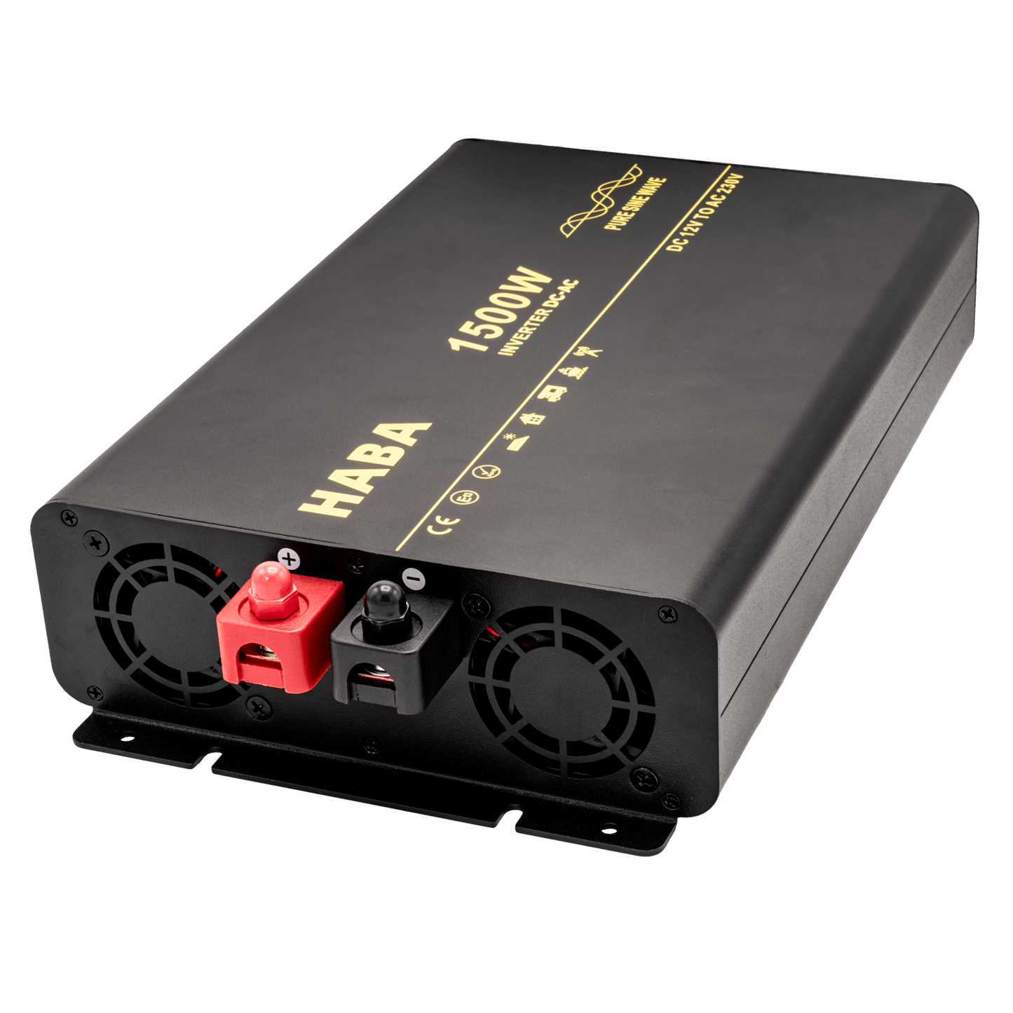 Pure sine wave omvormer camper en caravan - 1500w met ac-prioriteit