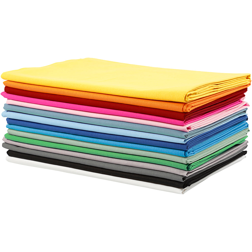 Tessuto Creative Company, l: 145 cm, 140 gr, vari colori, 15x2 m 1 scatola