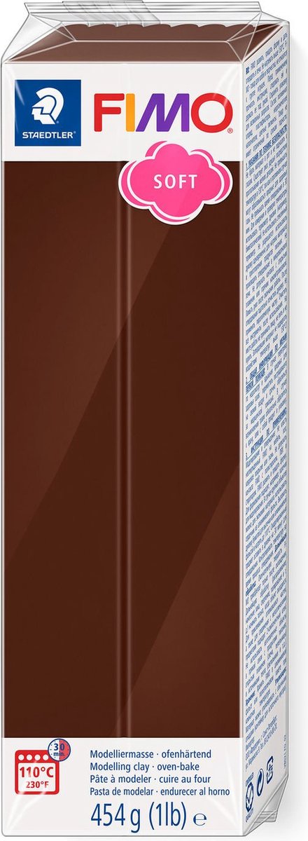 Arcilla de modelar blanda Fimo 454 g chocolate
