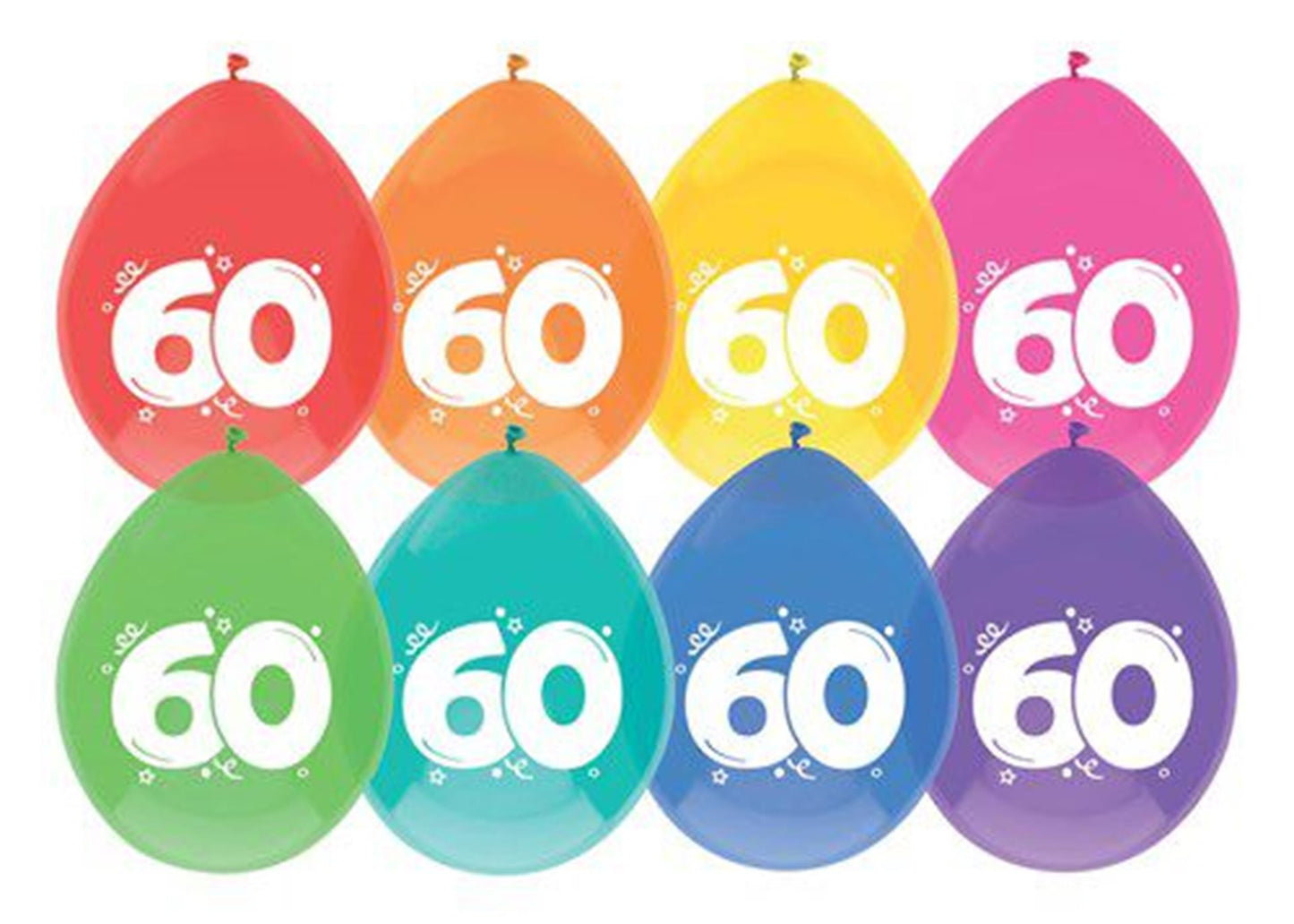 Palloncini Haza anni 60, confezione da 8 pezzi