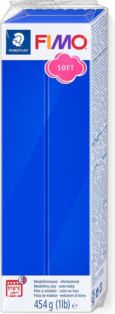 Pasta da modellare Fimo morbida 454 g blu brillante