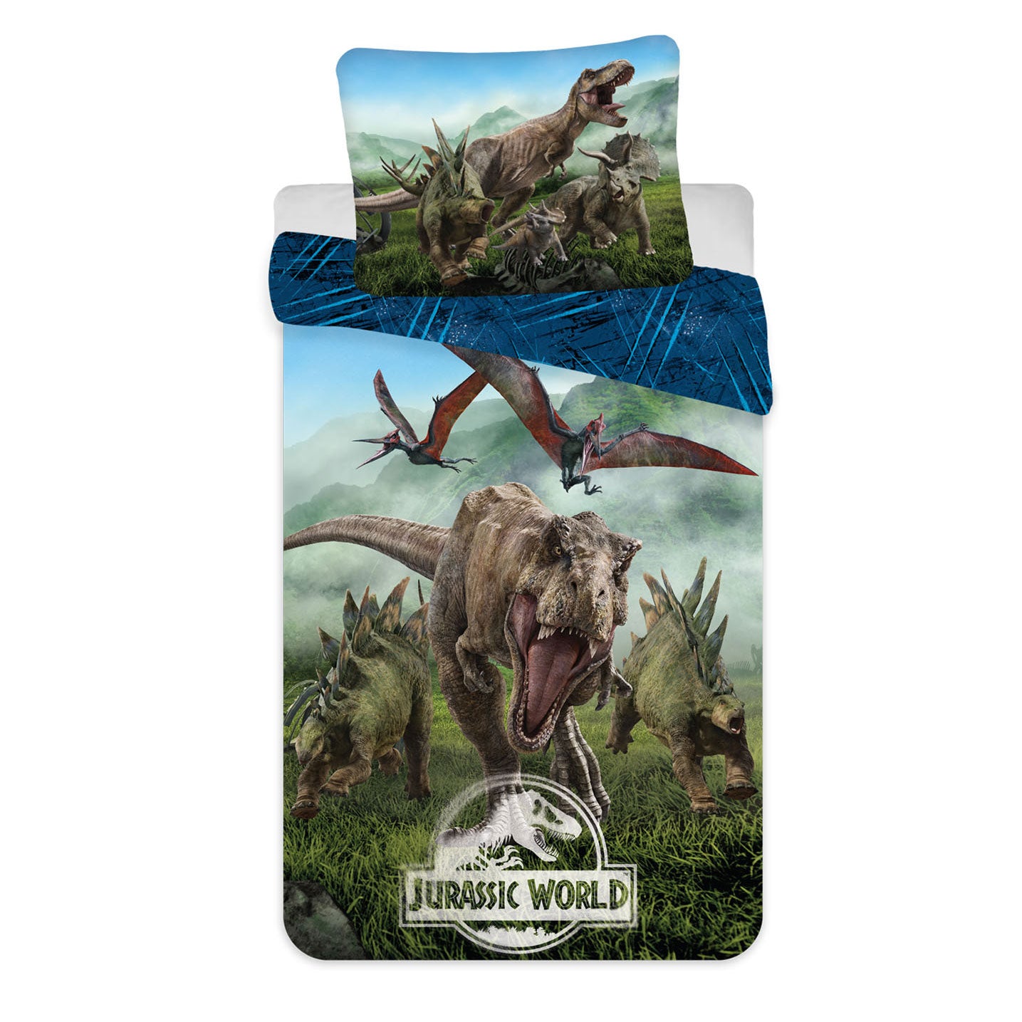 Copripiumino cotone giurassic world foreste