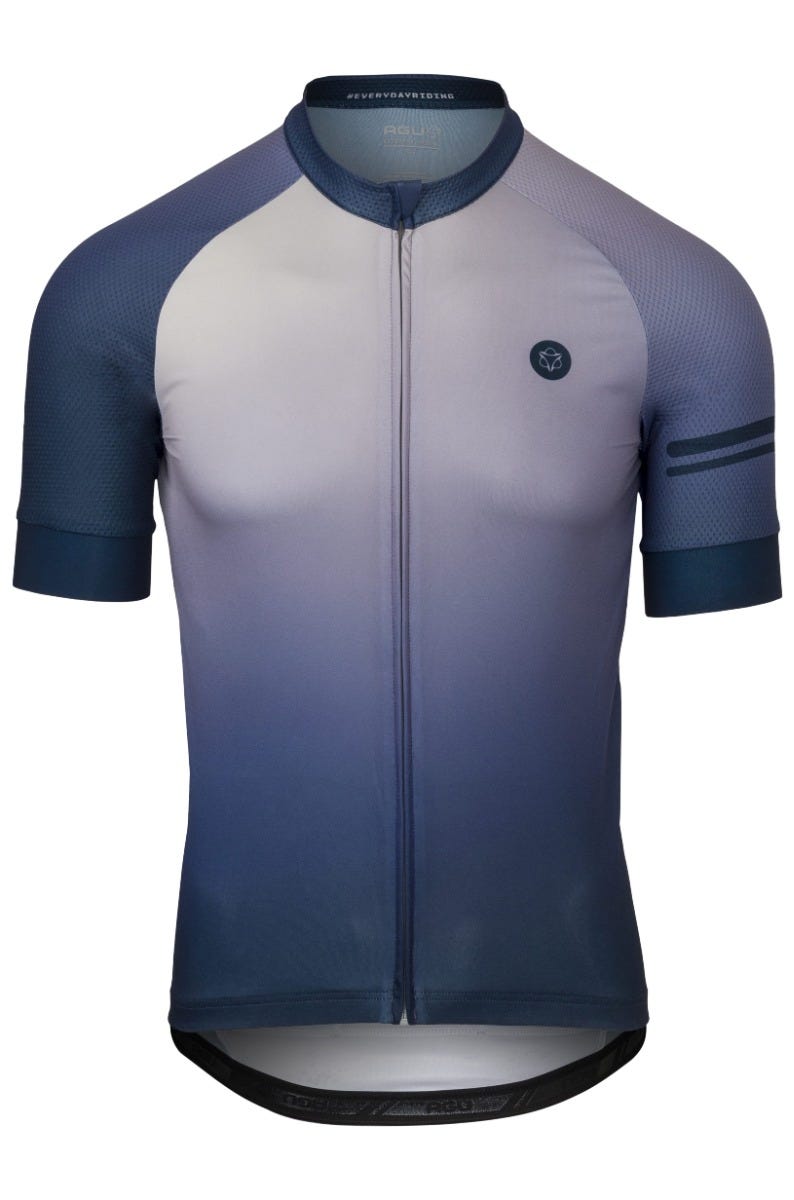 Maglia da ciclismo sfumata essenziale da uomo