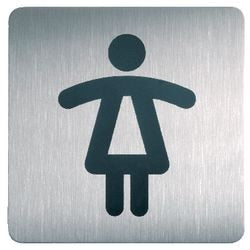 Pic togram ladies toilet durable self-adhesive