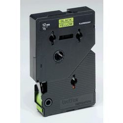 Cinta de rotulación casete brother TC-C01 amarilla