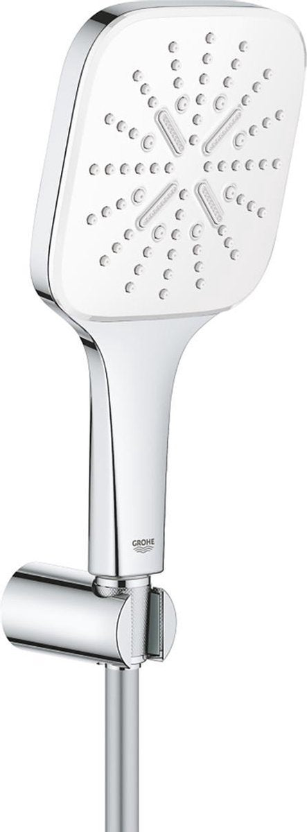 Grohe rainshower smartactive cube 130 badset - 3 straalsoorten - chroom moon white - 26589ls0