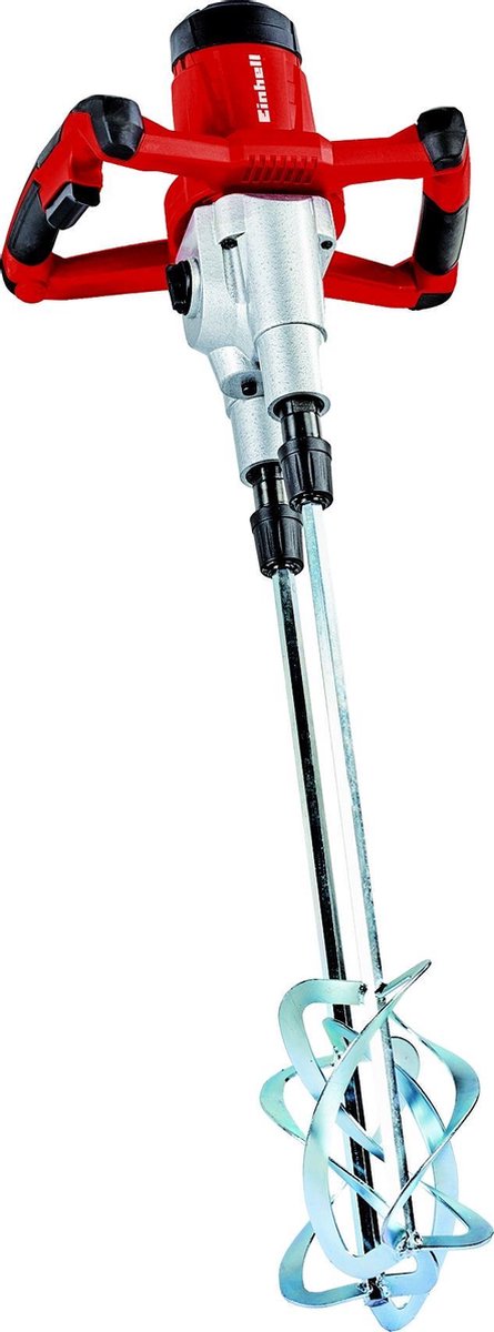 Miscelatore elettrico per malta e vernici Einhell te-mx 1600-2 ce twin - 1600 w - 180-750 t min regolabile - incl. 2x asta di miscelazione per malta