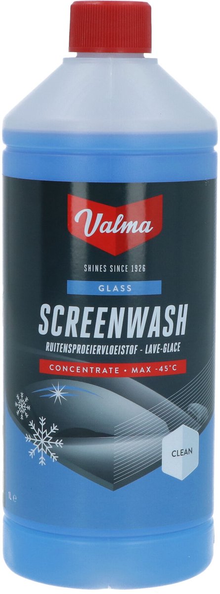Liquido lavavetri Valma - antigelo - concentrato - protetto fino a -45°C - 100% senza metanolo - 1 litro