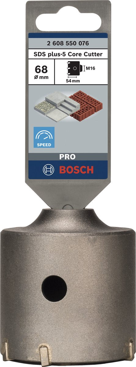 Cortadora de núcleos Bosch pro sds plus-5, 68 x 50 x 80 mm