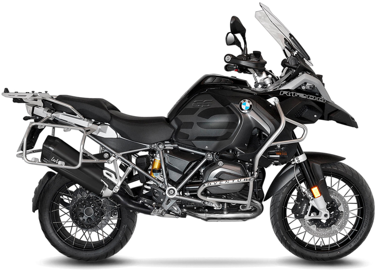 Silenciador Leovince SBK LV-12 edición negra Schalld Leo Slipon LV-12 SW
