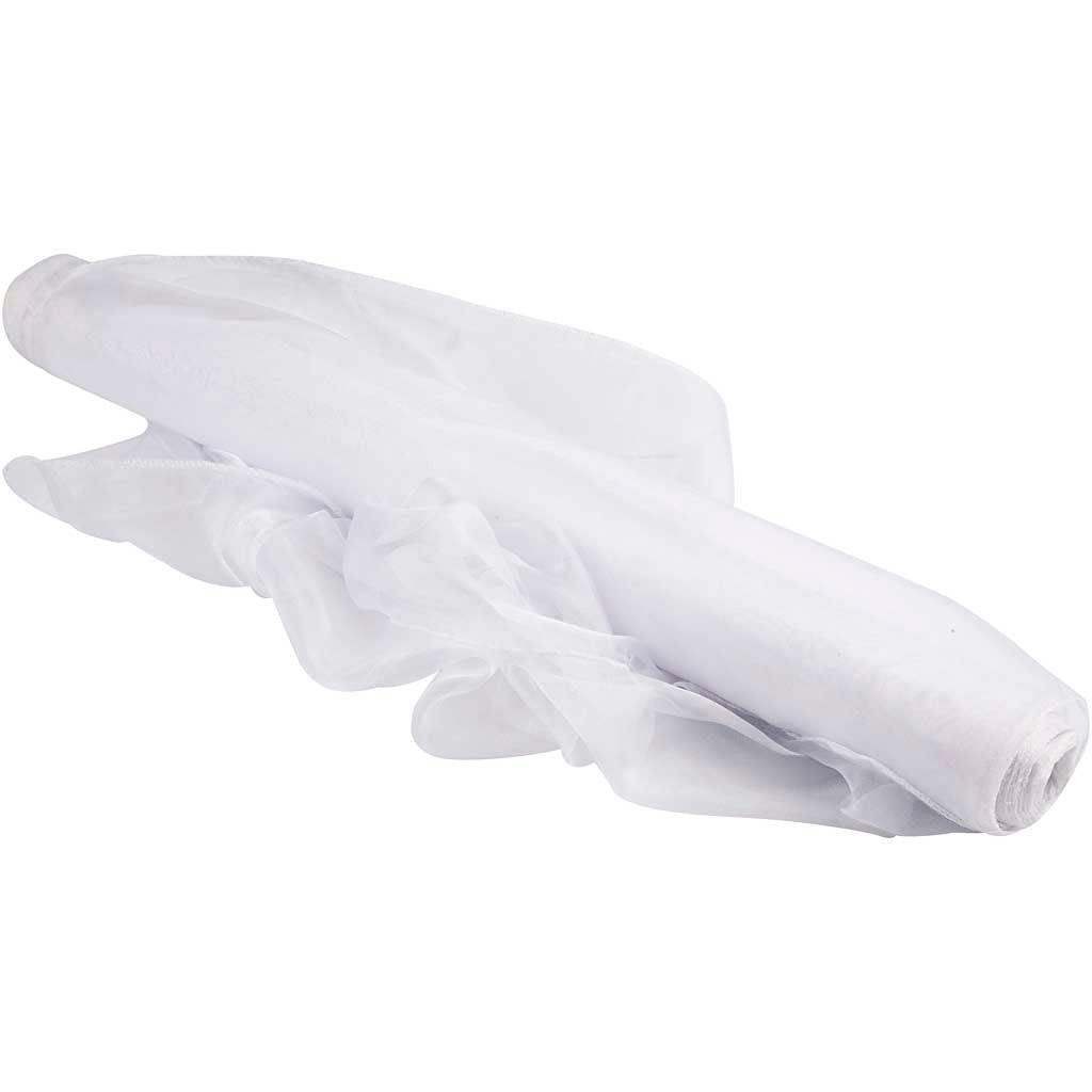 Creative Company Organza Fabric White, 10m