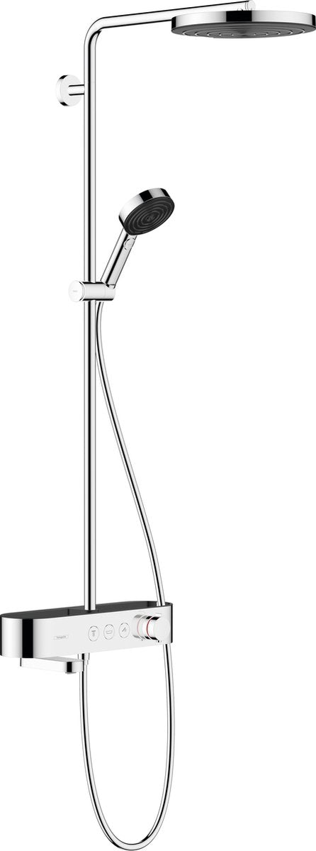 Hansgrohe Pulsify S Showerpipe 260 1jet con termostato doccia Tablet Select 400 cromo