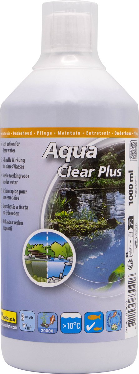 Ubbink ubbink vijverwater trattamento acqua trasparente più 1000 ml per 20000 l