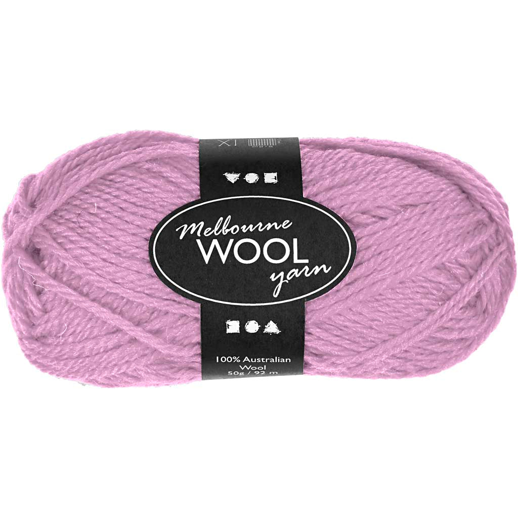 Filato di lana melbourne della Creativ Company, l: 92 m, rosa, 50 g 1 gomitolo