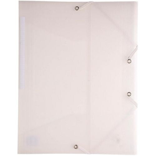Carpeta 3 solapas exacompta a4 cartón flameado transparente