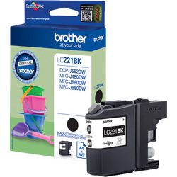 Cartuccia d'inchiostro Brother lc221bk nera