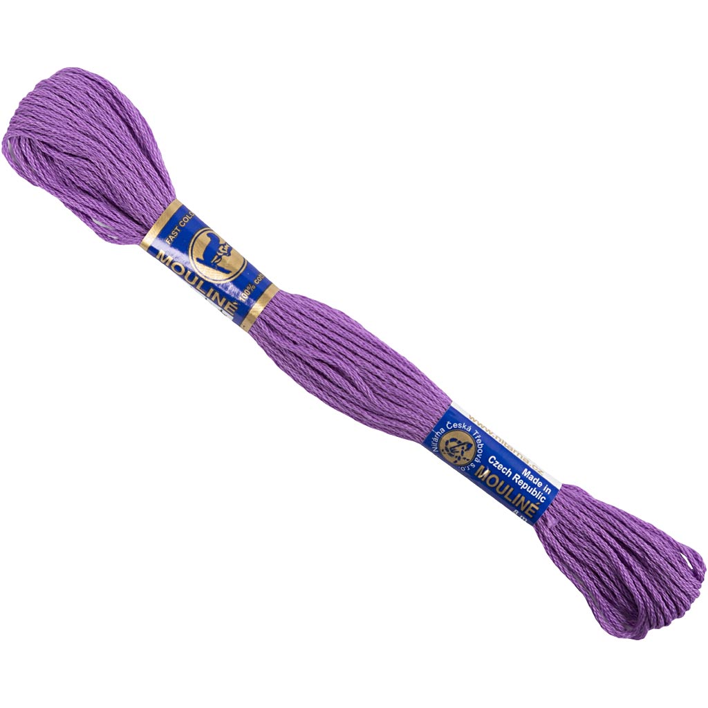 Filo da ricamo, viola, 8 m 1 gomitolo