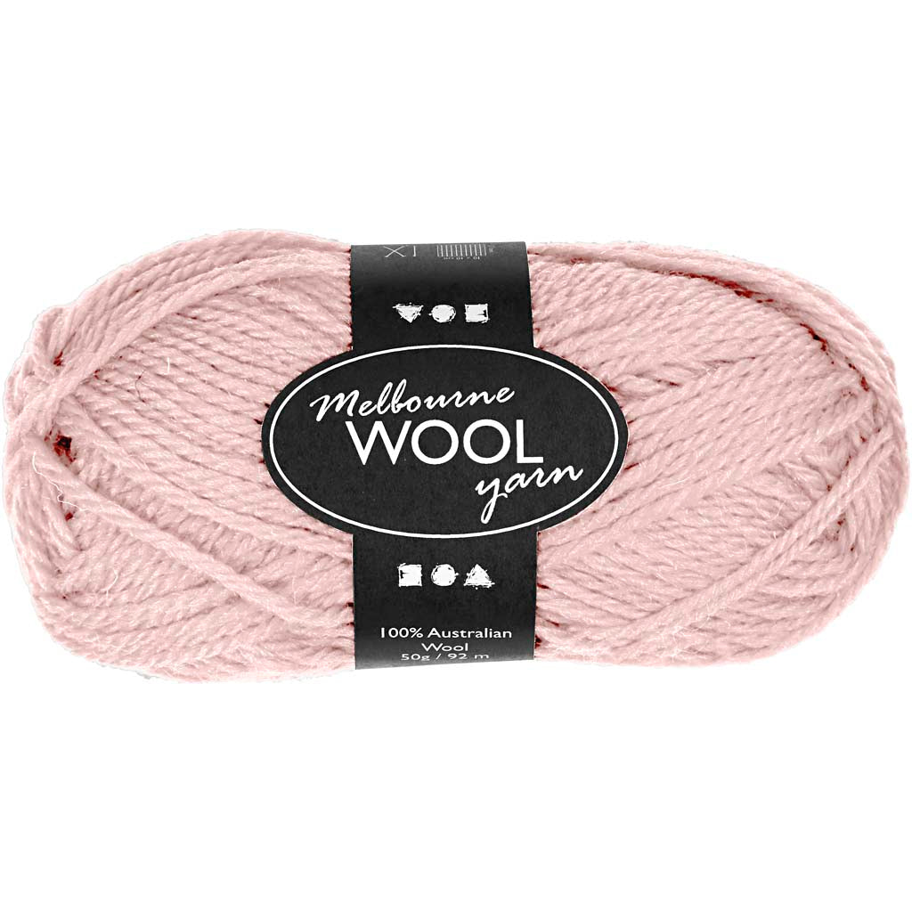 Filato di lana melbourne della Creativ Company, l: 92 m, rosso chiaro, 50 g 1 gomitolo