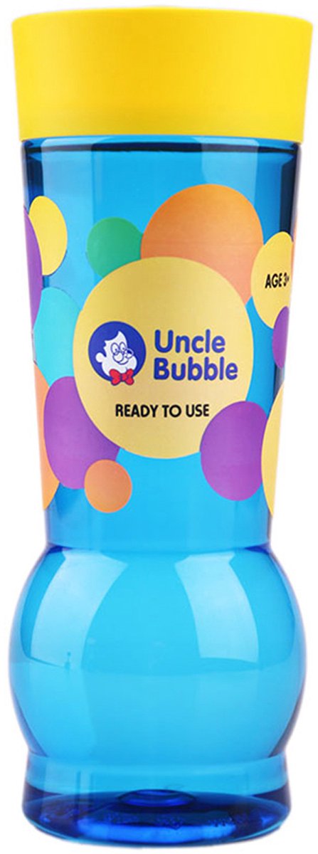 Uncle bubble - soplador de burbujas - recambio burbujas grandes amarillo - 944ml