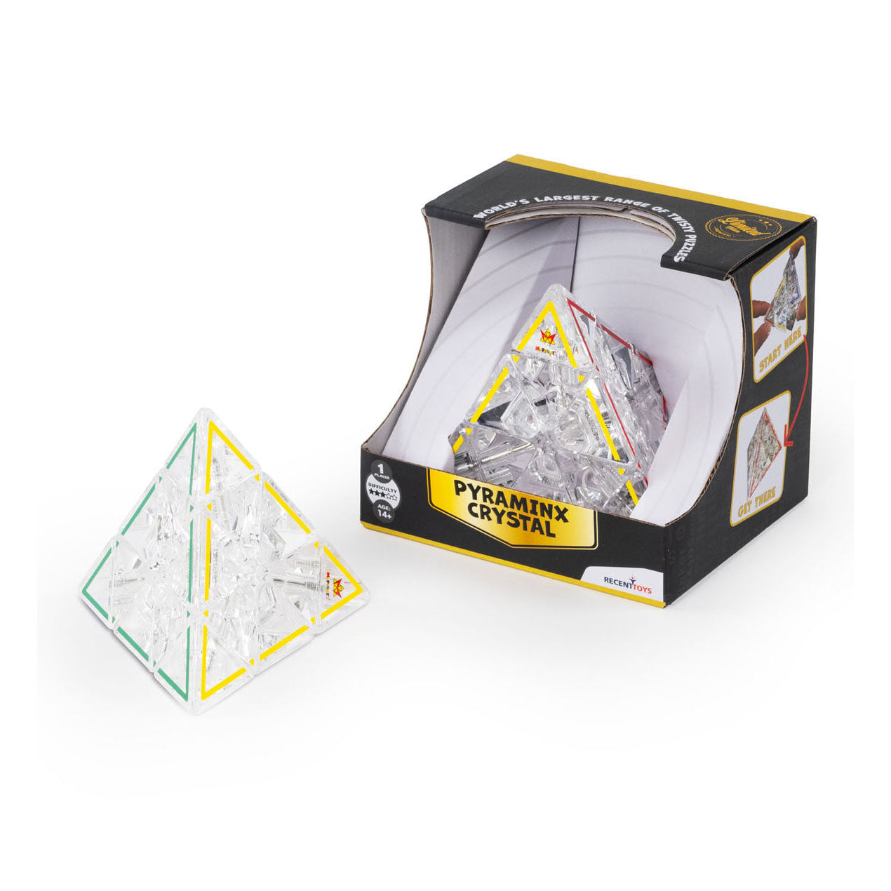 Juguetes recientes pyraminx crystal le rompecabezas
