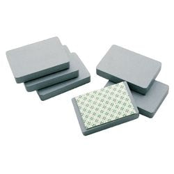Blocco magnetico legamaster strato di gomma 78x53x13mm autoadesivo
