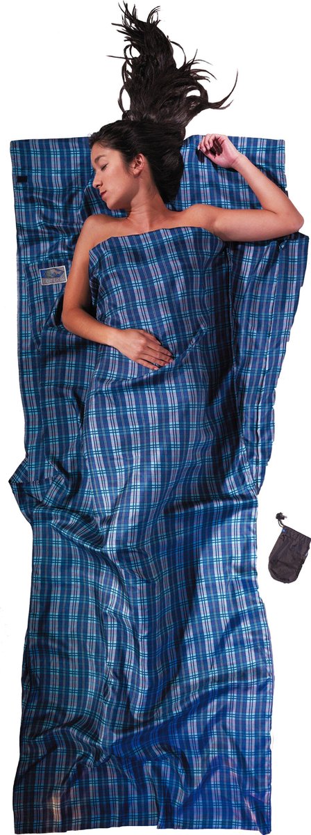 Lenzuola da viaggio Cocoon 100% seta - seta a quadri