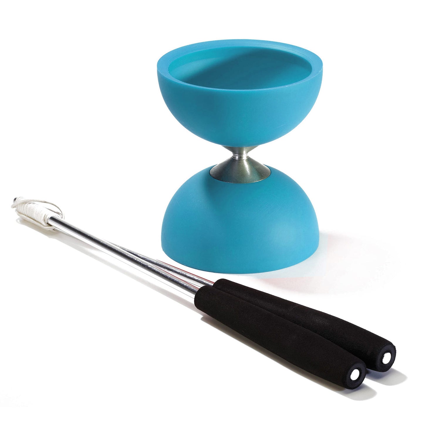 Diabo de goma de Eureka con palitos de aluminio - Azul claro