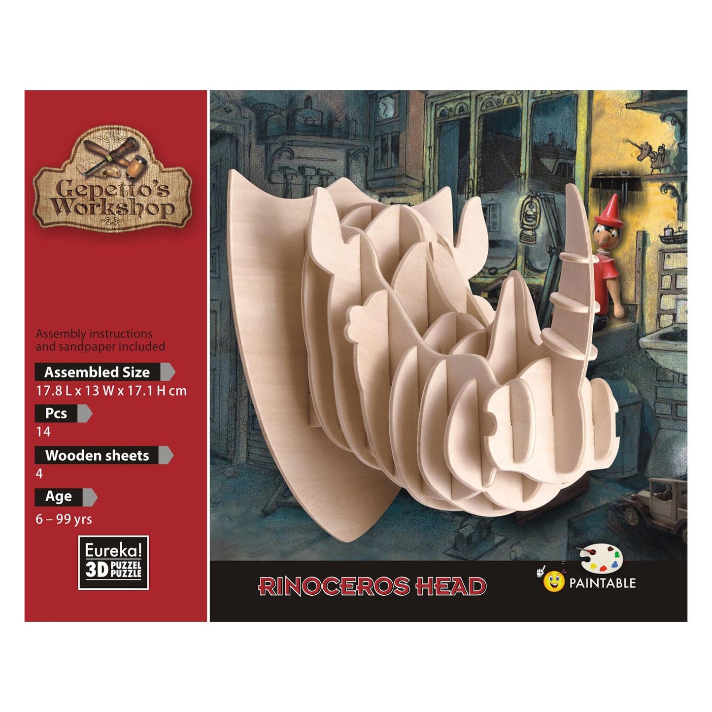 Kit di legno di Gepetto's Workshop 3D - Rhino