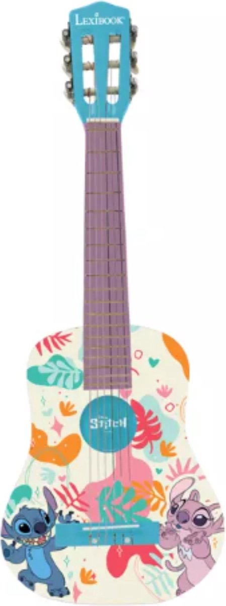 Guitarra acústica Lexibook stitch de madera - 31 78 cm