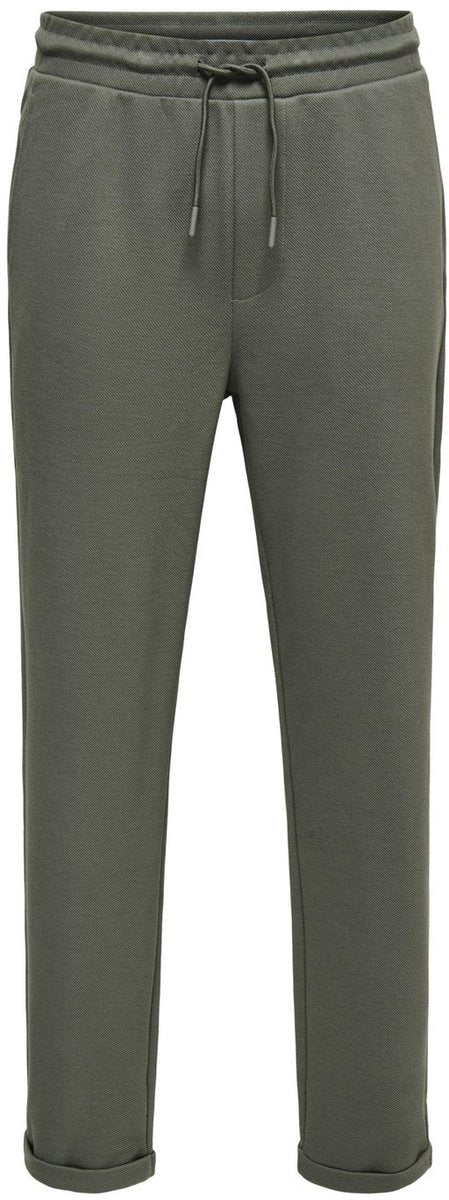 Only sons heren joggingbroek comfort relaxed groen s volwassenen