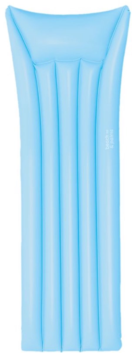 Beach palms - luchtbed - 177 x 67 x 19 cm - blauw - suntanner