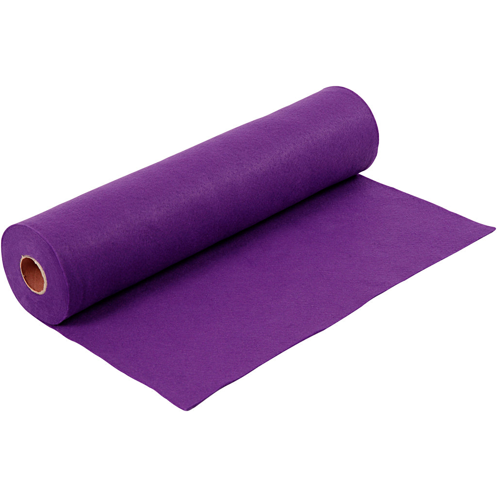 Fieltro hobby Creativ company, ancho: 45 cm, grosor 1,5-2 mm, 180-200 gr, violeta, 5 m 1 rollo