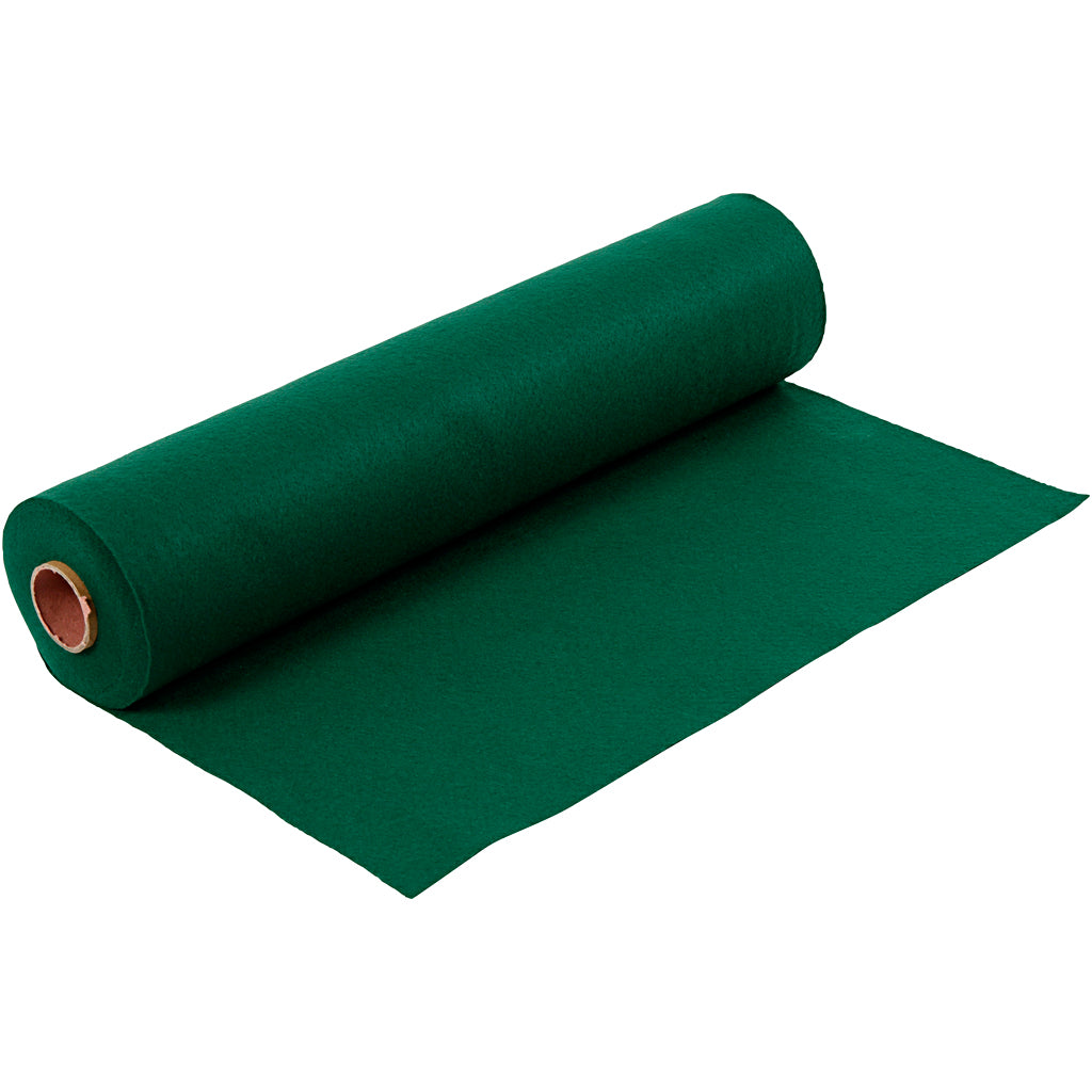 Fieltro hobby Creativ company, ancho: 45 cm, grosor 1,5-2 mm, 180-200 g, verde oscuro, 5 m 1 rollo