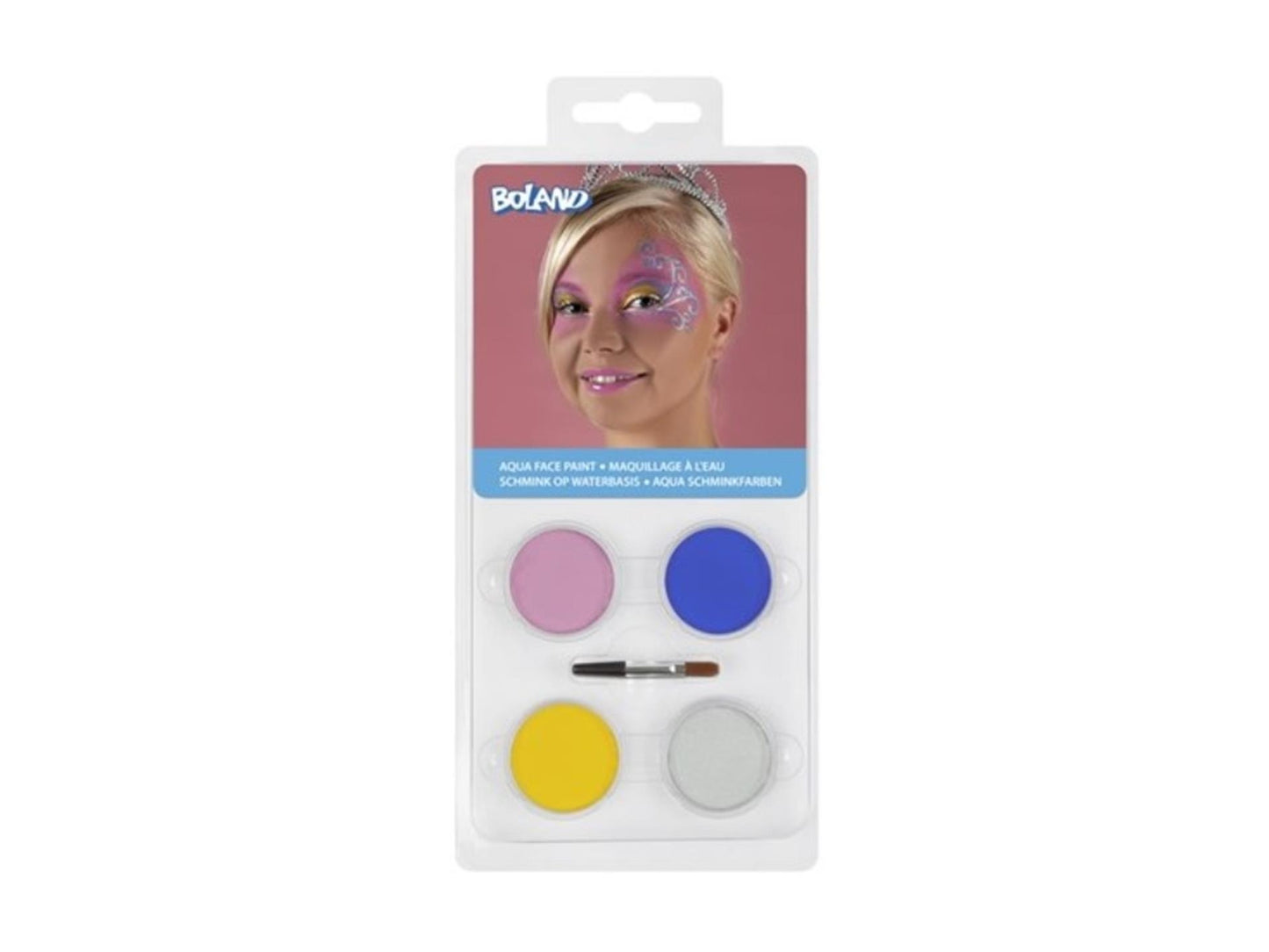 Set di palette per il trucco Princess a base d'acqua Boland