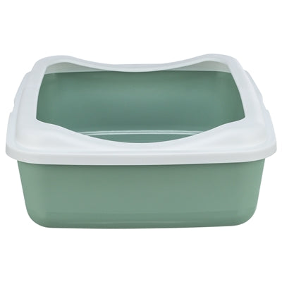 Caja de gato trixie con bordes blancos