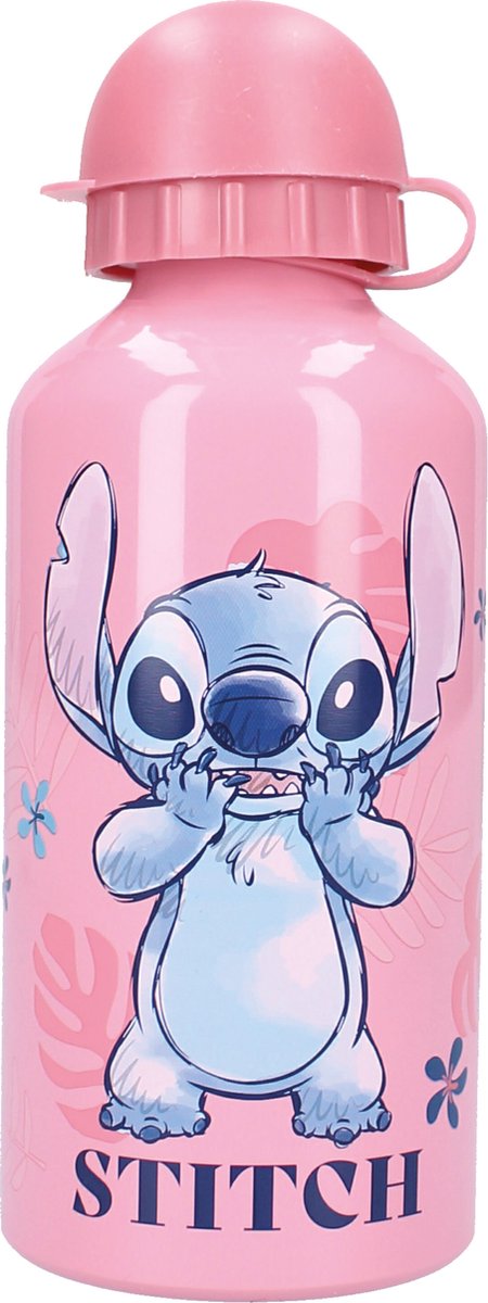 Vadobag lilo stitch - tazza scolastica e borraccia - tappo rosa - 500 ml