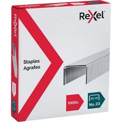 Punti metallici rexel argento 23 13 acciaio 1.000 pezzi 90 fogli