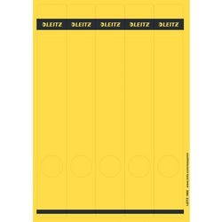 Etichette dorso raccoglitore leitz giallo 125 pezzi di carta
