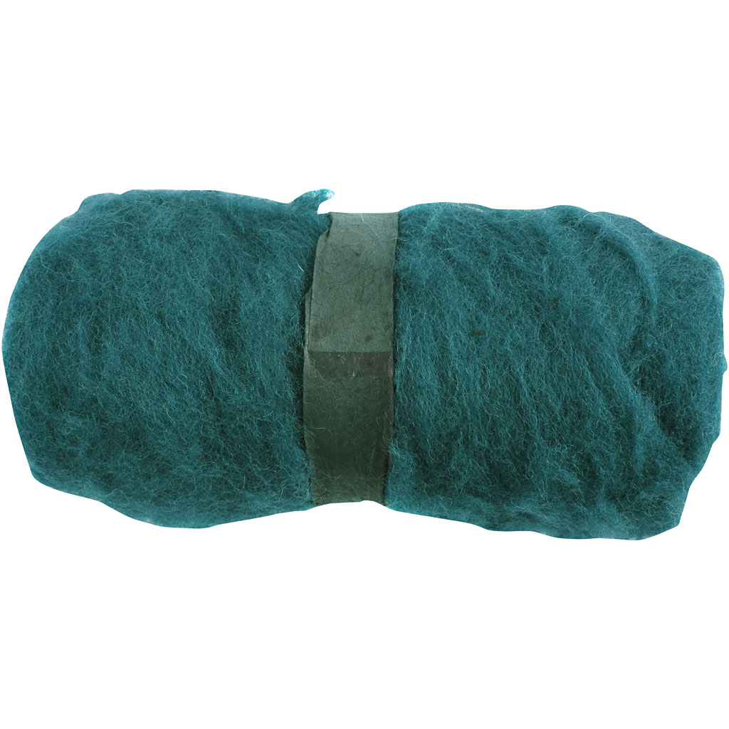 Creativ empresa lana cardada, verde, 100 gr 1 ovillo